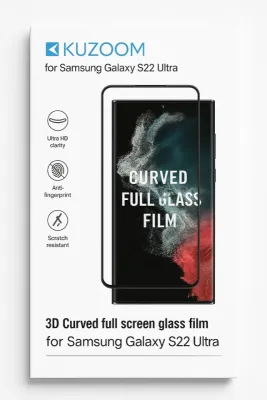 KUZOOM UV Glass Screen Protector for Samsung Galaxy S23 Ultra 3D Curved Full Coverage